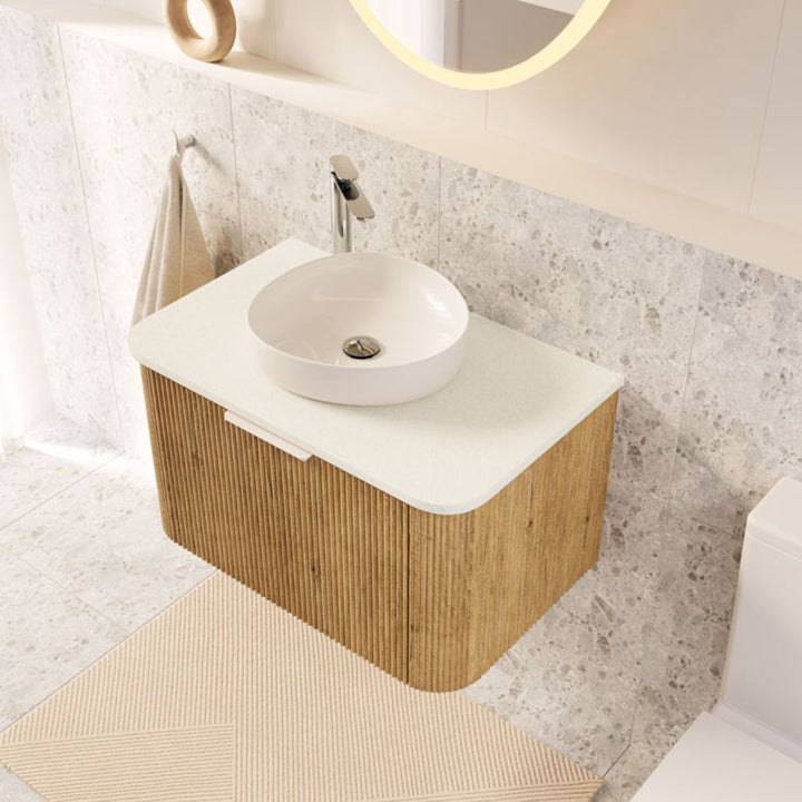 Fienza Pebble Above Counter Basin 400mm x 395mm