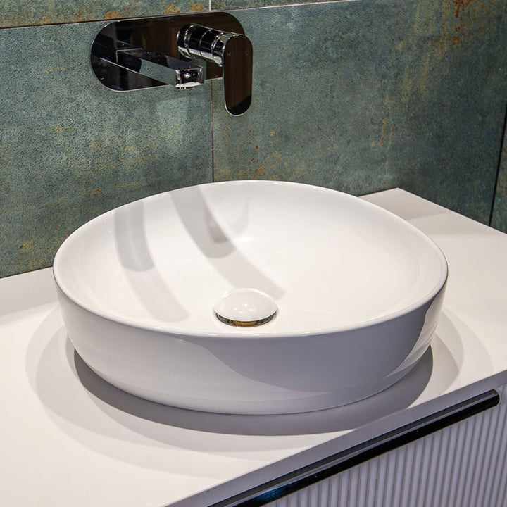 Fienza Pebble Above Counter Basin 400mm x 395mm