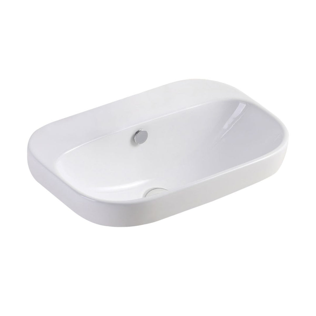 Fienza Parisa Semi Inset Basin Overflow 515mm x 370mm