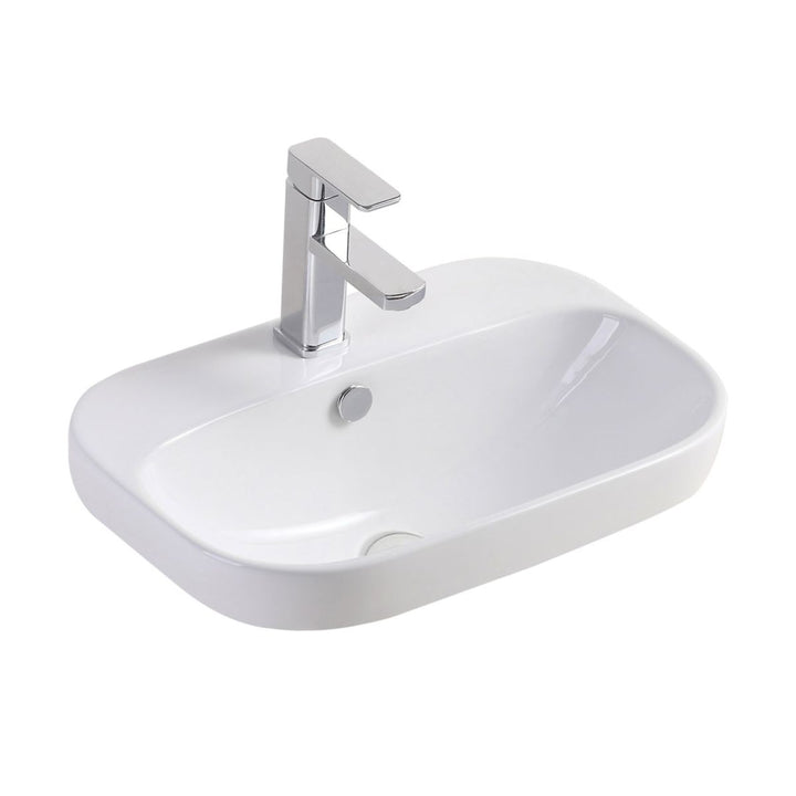 Fienza Parisa Semi Inset Basin Overflow 515mm x 370mm