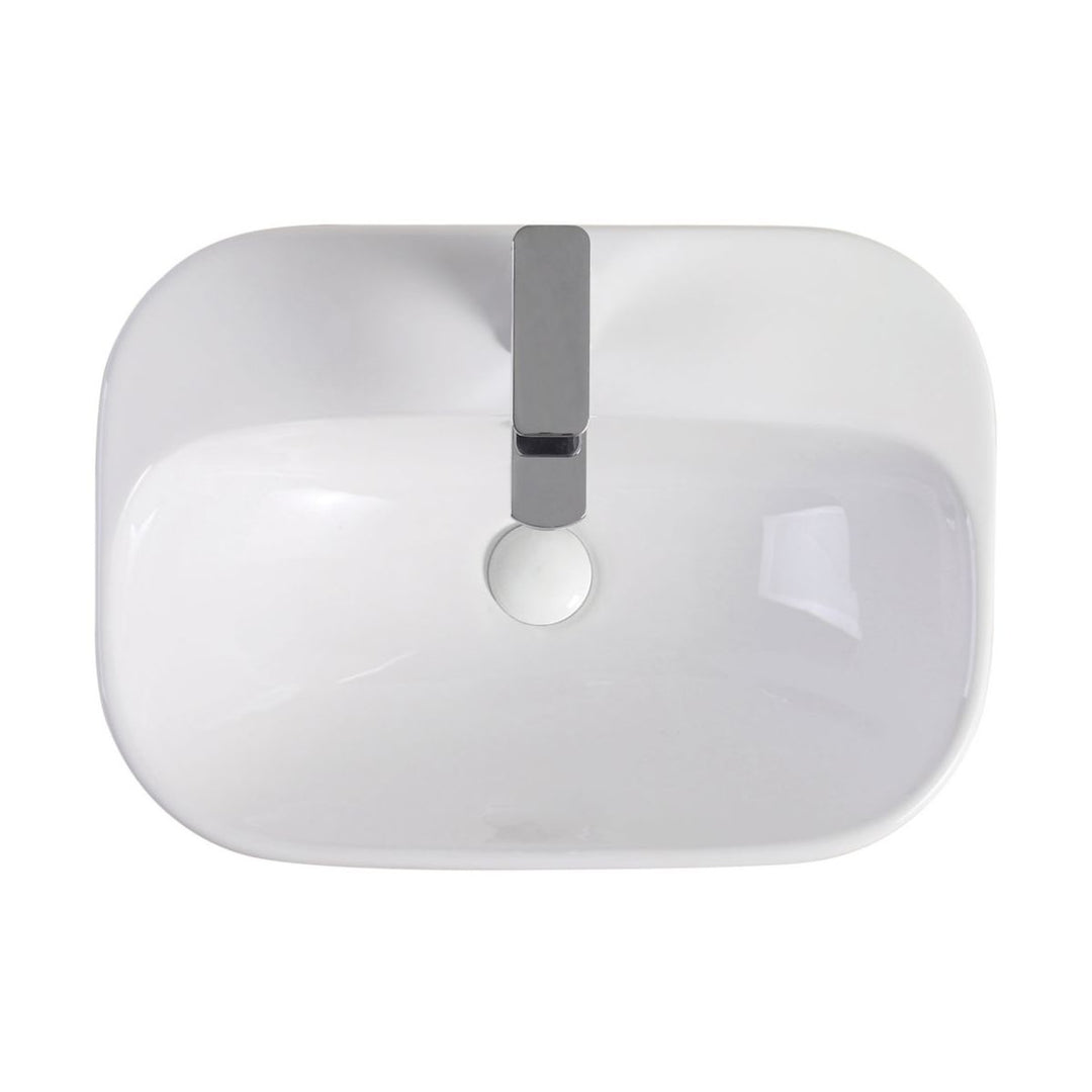 Fienza Parisa Semi Inset Basin Overflow 515mm x 370mm