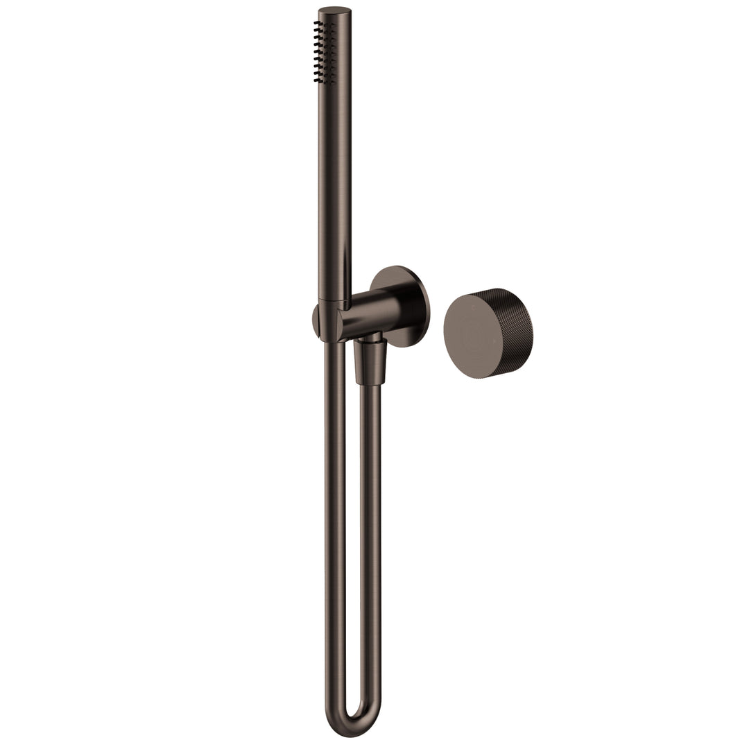 Vierra Shower Mixer Tubular Hand Shower Set Dark Bronze
