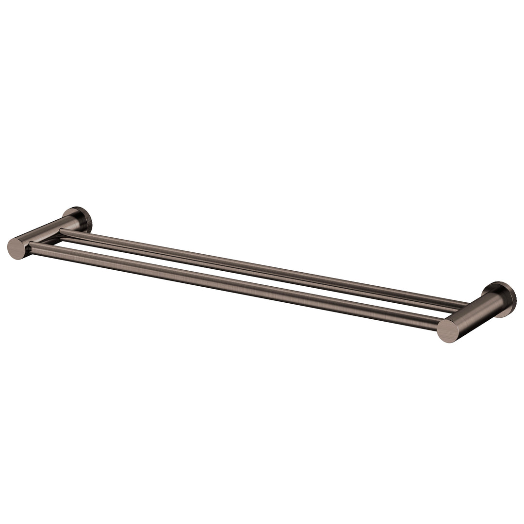 Vierra Double 60cm Towel Rail Dark Bronze / 60cm