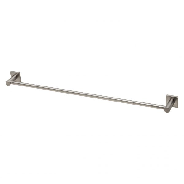 Phoenix Radii Single Towel Rail 800mm Square Plate - Design 10