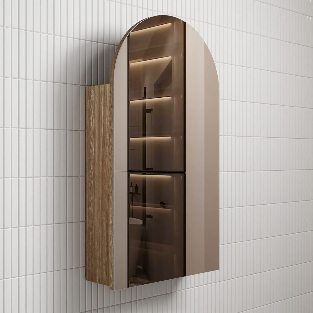 Aulic Canterbury Arch Shaving Cabinet 500 x 900mm - Design 10