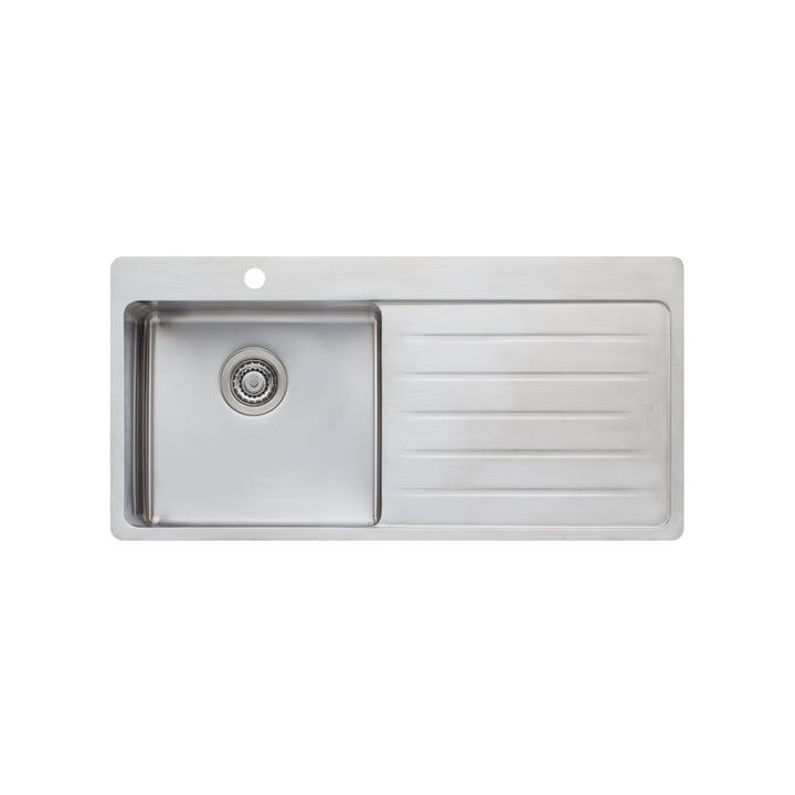 Oliveri Sonetto 39L Single Bowl Topmount Sink With Drainer 1TH 1035 x 510mm