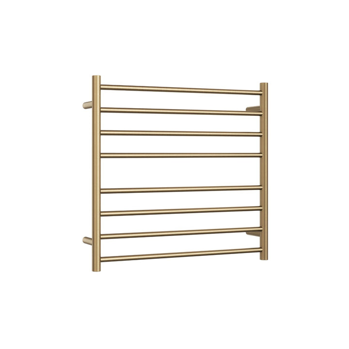 Thermorail Straight Round 8 Bar Heated Towel Ladder 750mm x 700mm