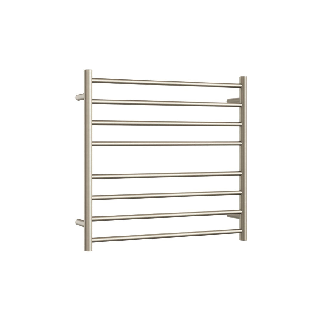Thermorail Straight Round 8 Bar Heated Towel Ladder 750mm x 700mm