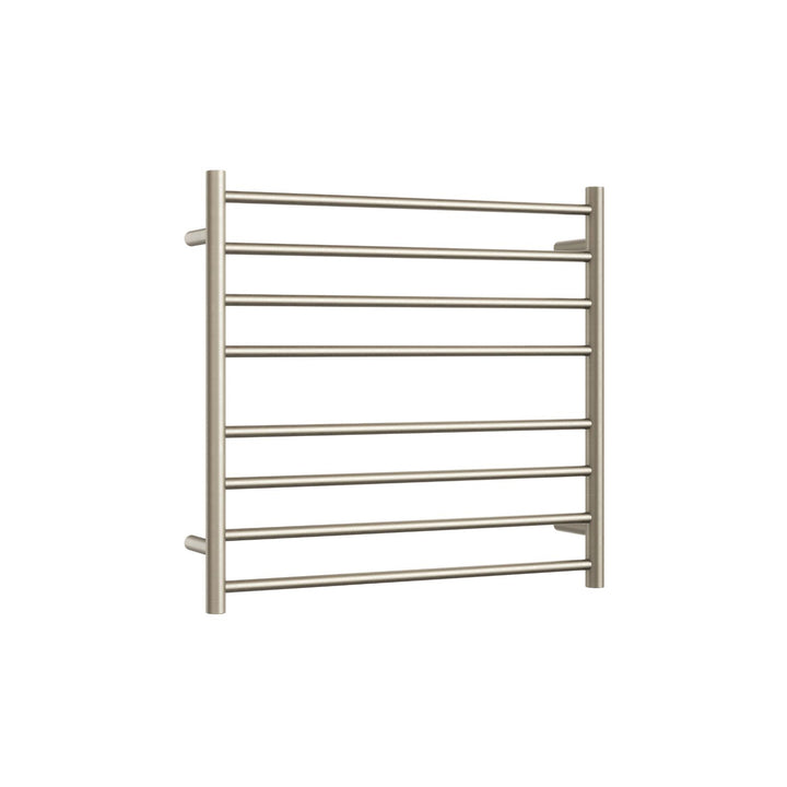 Thermorail Straight Round 8 Bar Heated Towel Ladder 750mm x 700mm