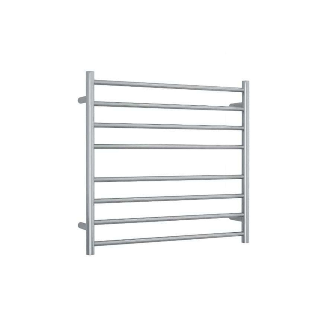 Thermorail Straight Round 8 Bar Heated Towel Ladder 750mm x 700mm