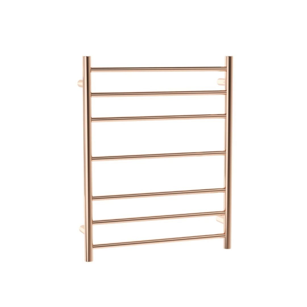 Thermorail Straight Round 7 Bar Heated Towel Ladder 600mm x 800mm