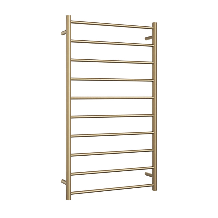 Thermorail Straight Round 10 Bar Heated Towel Ladder 700mm x 1200mm