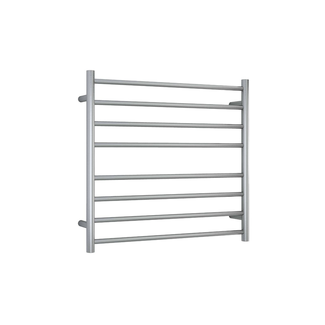 Thermorail Straight Round 8 Bar Heated Towel Ladder 750mm x 700mm