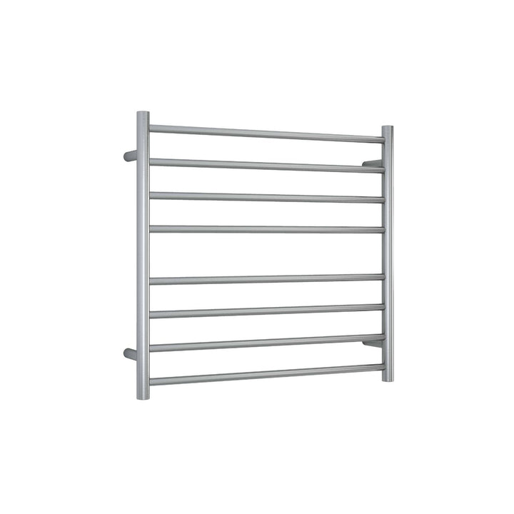 Thermorail Straight Round 8 Bar Heated Towel Ladder 750mm x 700mm