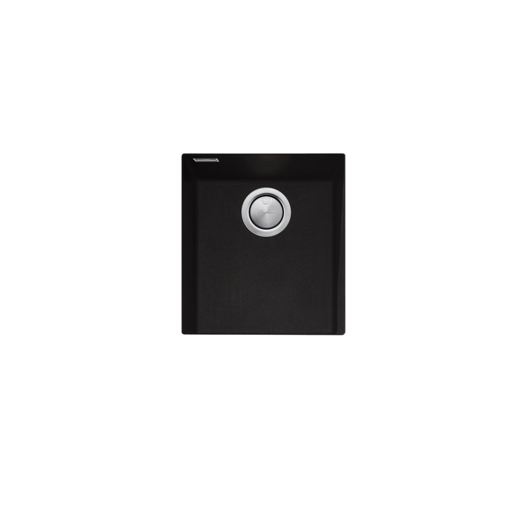 Oliveri Santorini Black Standard Bowl Undermount Sink