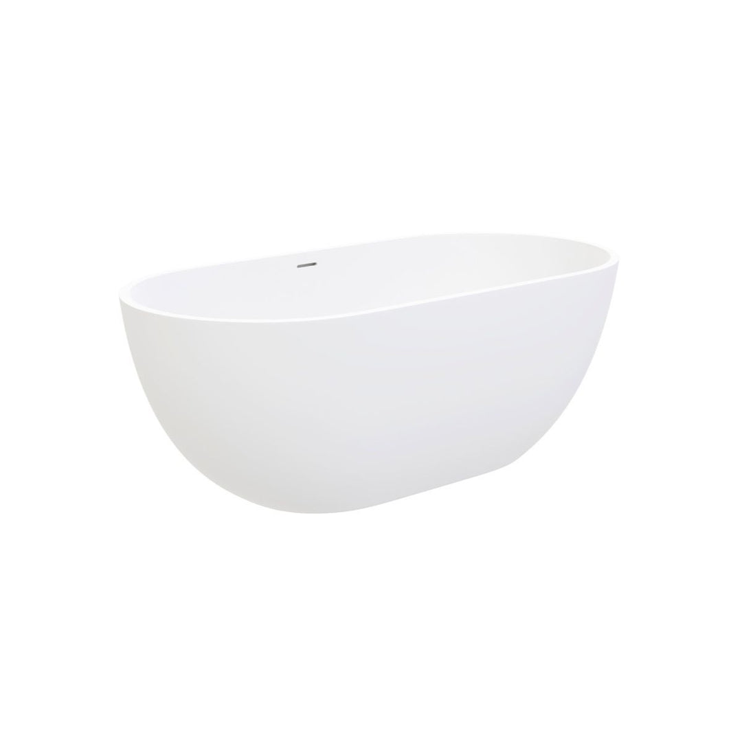 Fienza Nero Cast Stone Solid Surface Bath