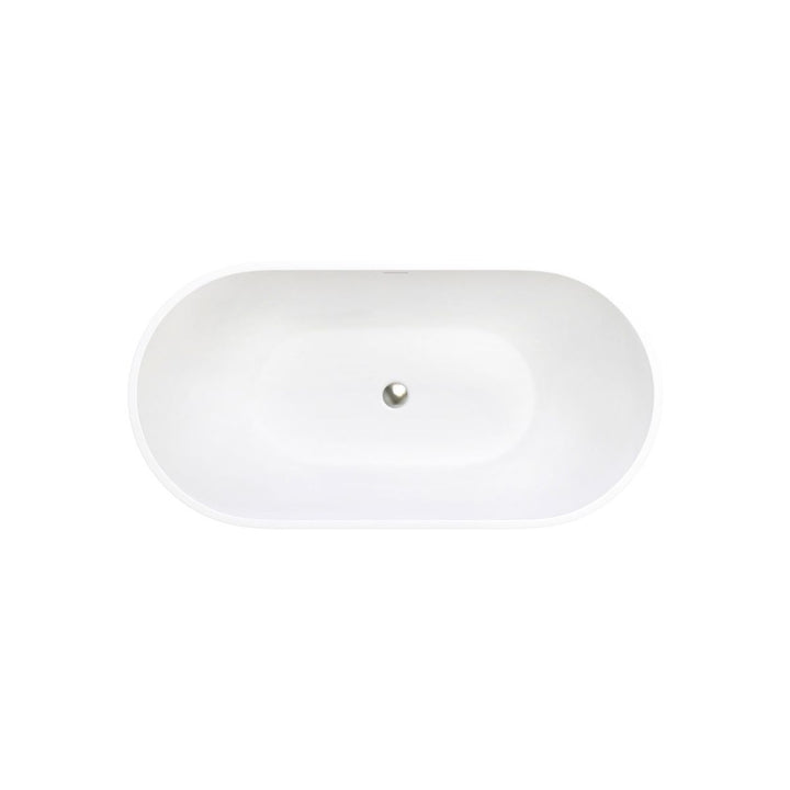 Fienza Nero Cast Stone Solid Surface Bath