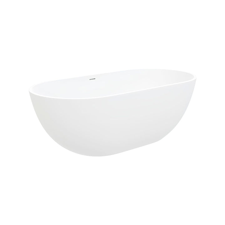 Fienza Nero Cast Stone Solid Surface Bath