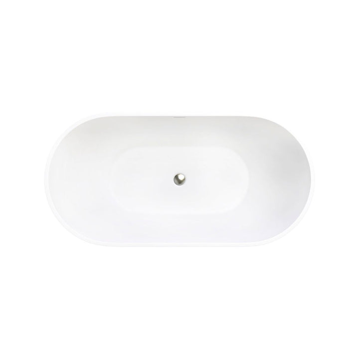 Fienza Nero Cast Stone Solid Surface Bath