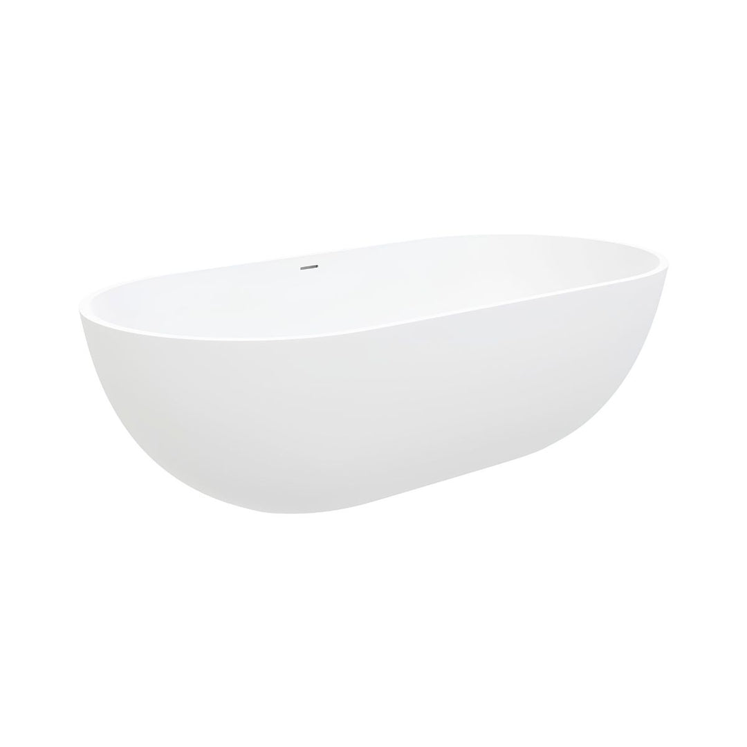 Fienza Nero Cast Stone Solid Surface Bath