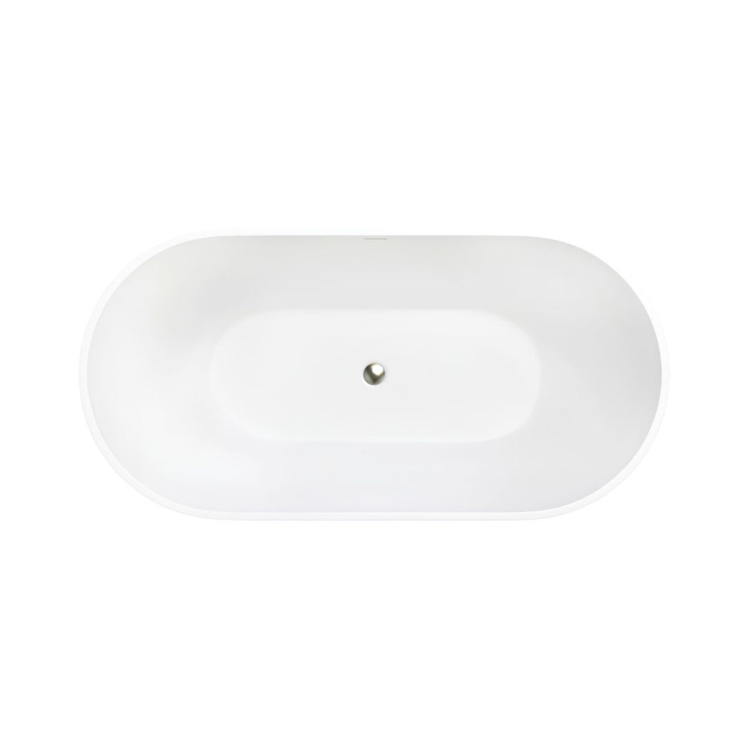 Fienza Nero Cast Stone Solid Surface Bath