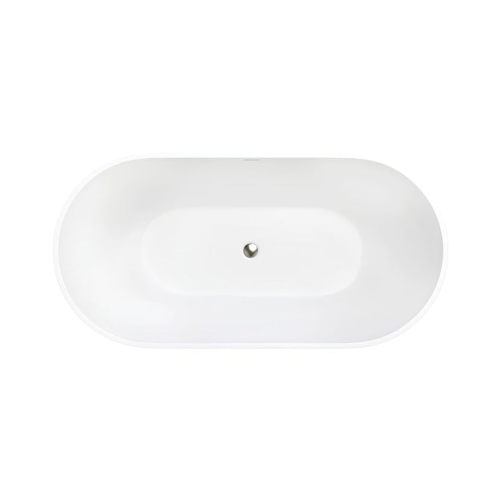 Fienza Nero Cast Stone Solid Surface Bath
