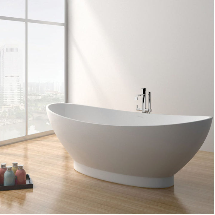 Fienza Antonia Matte White Stone Bath