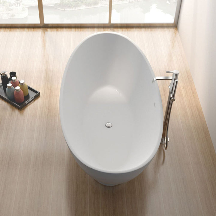 Fienza Antonia Matte White Stone Bath