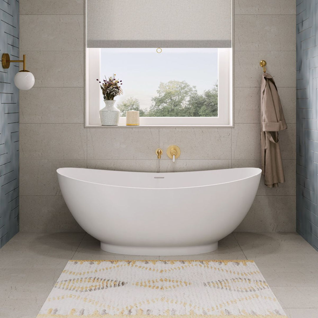 Fienza Antonia Matte White Stone Bath