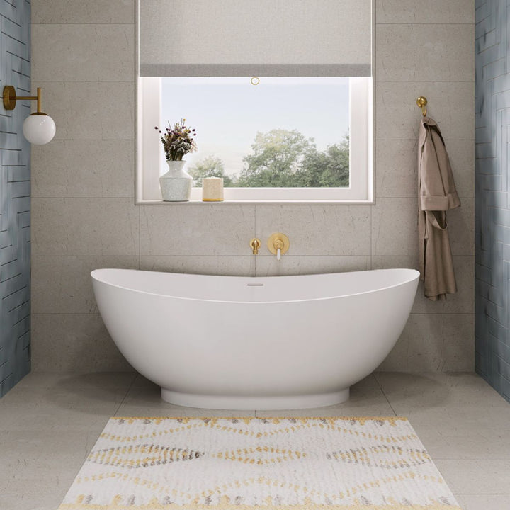 Fienza Antonia Matte White Stone Bath