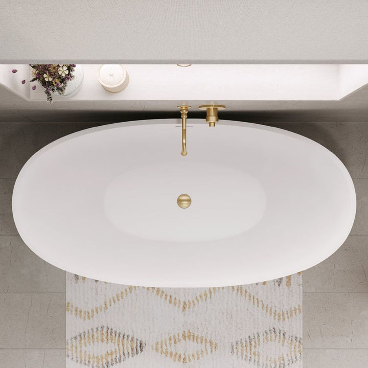 Fienza Antonia Matte White Stone Bath