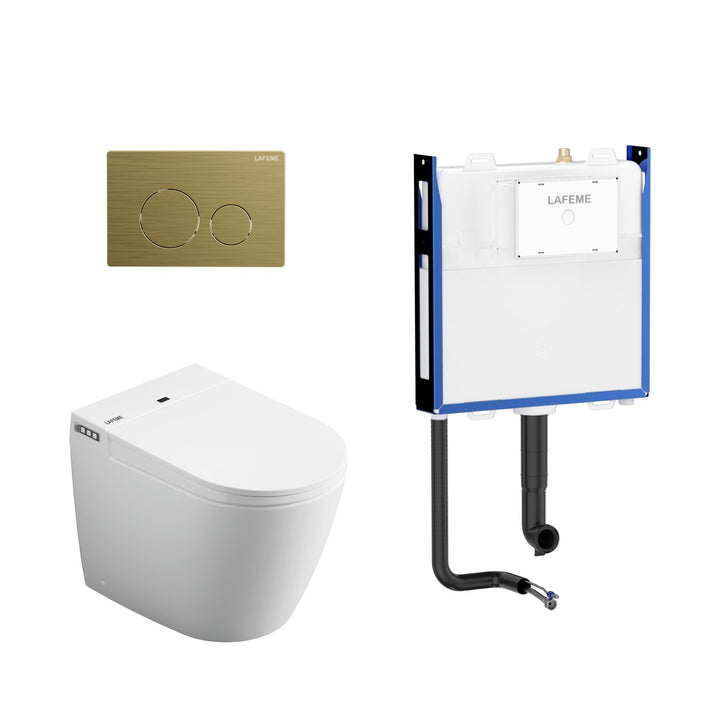 Lafeme Crawford Rimless Floor Standing Smart Toilet - Design 10