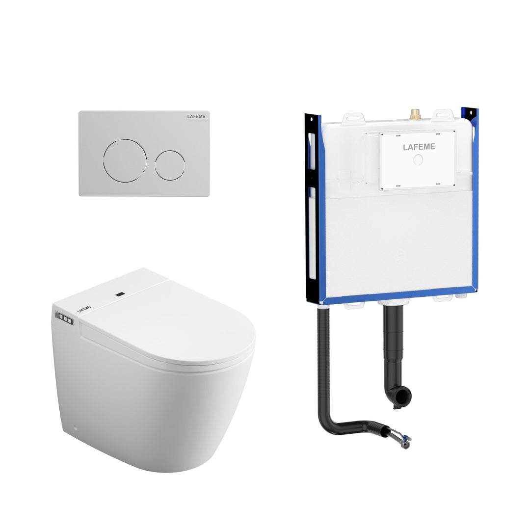 Lafeme Crawford Rimless Floor Standing Smart Toilet - Design 10
