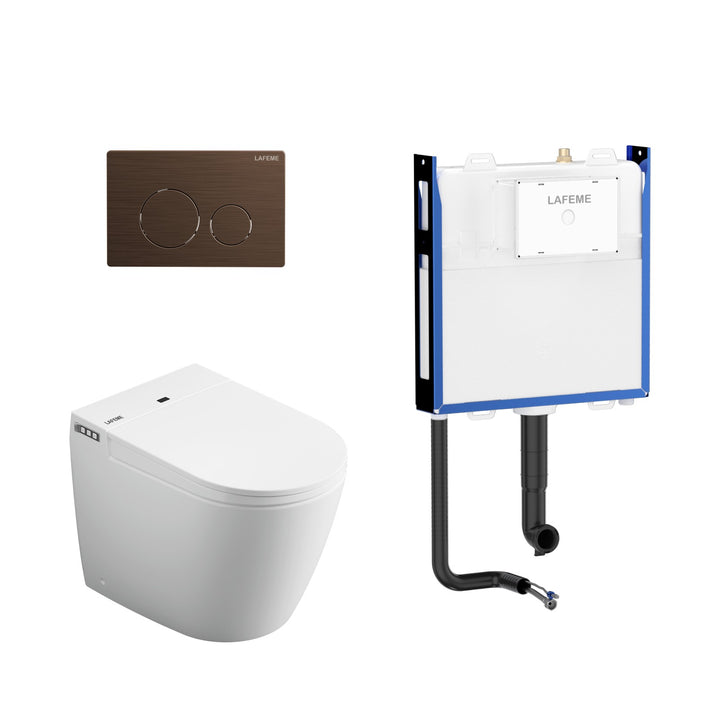 Lafeme Crawford Rimless Floor Standing Smart Toilet - Design 10