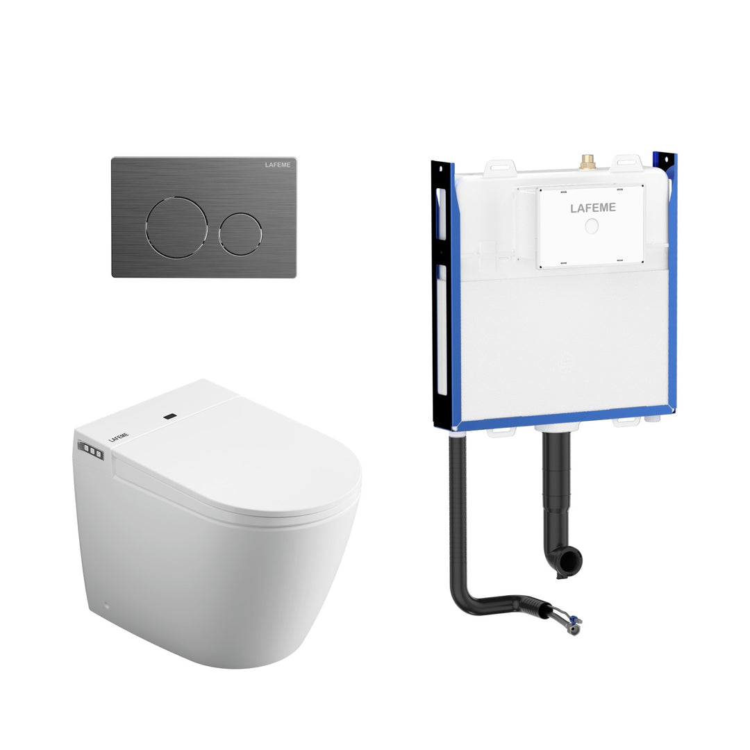Lafeme Crawford Rimless Floor Standing Smart Toilet - Design 10