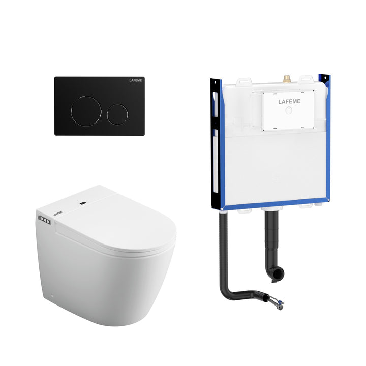 Lafeme Crawford Rimless Floor Standing Smart Toilet - Design 10