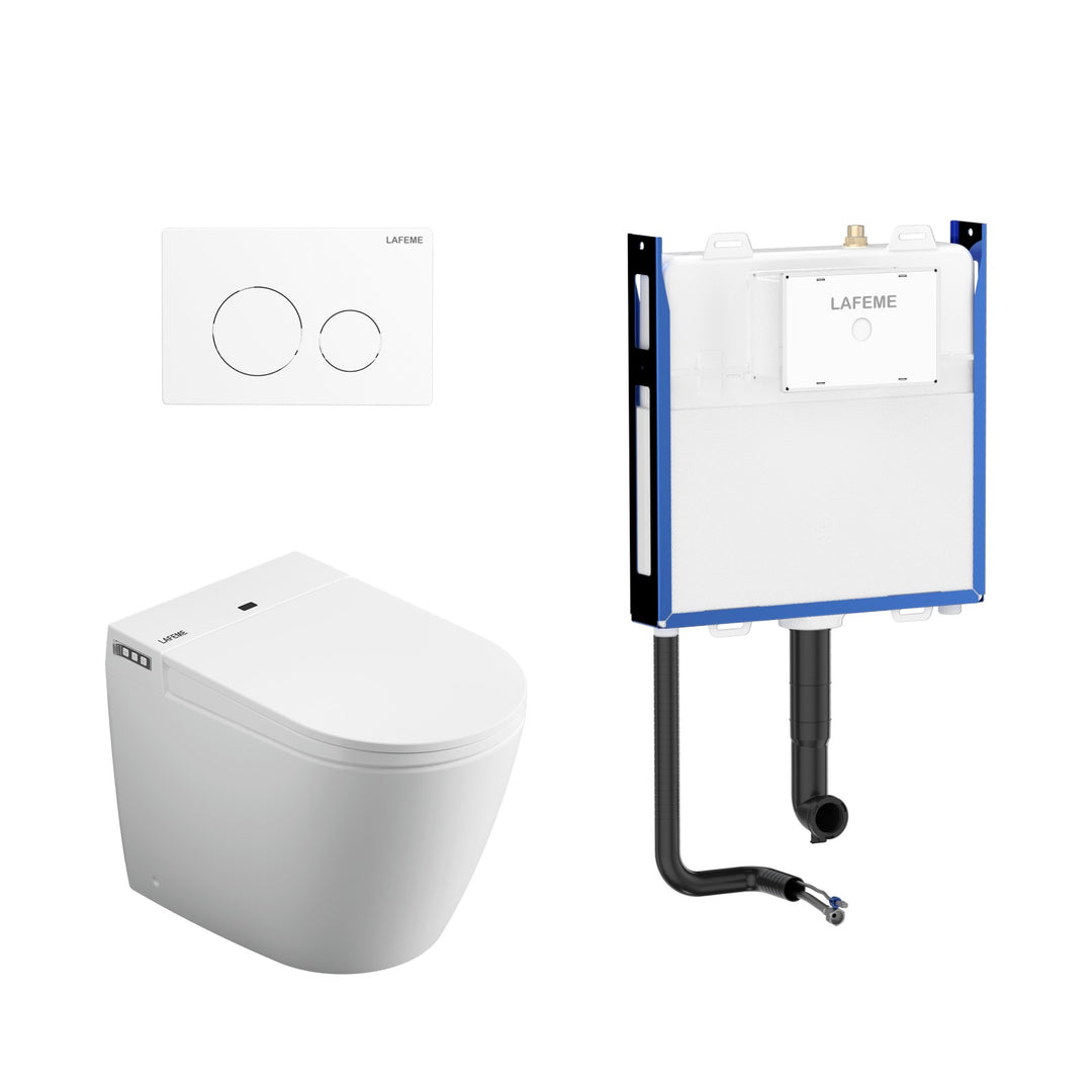 Lafeme Crawford Rimless Floor Standing Smart Toilet - Design 10