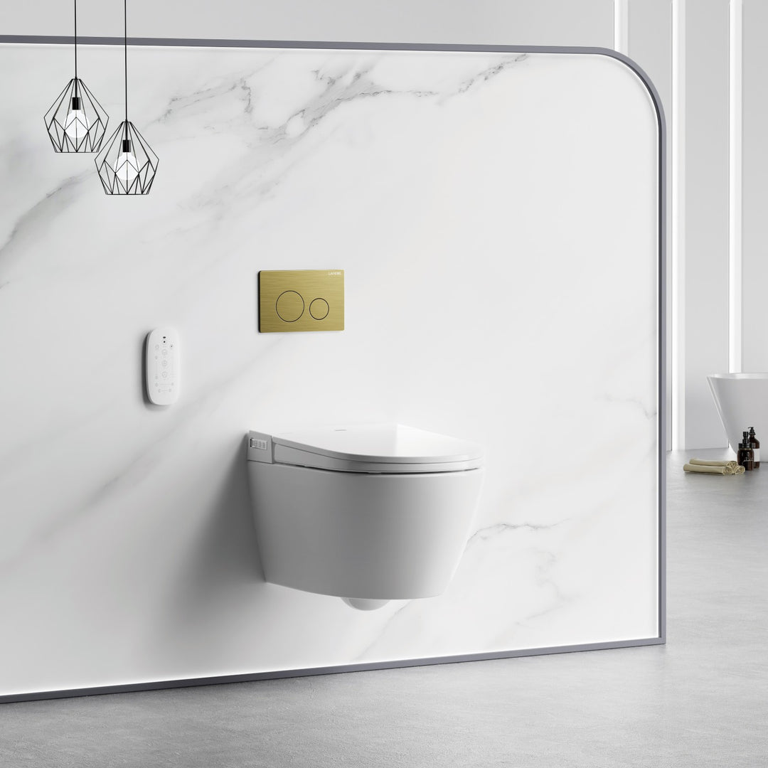 Lafeme Sesto Rimless Wall Hung Smart Toilet - Design 10