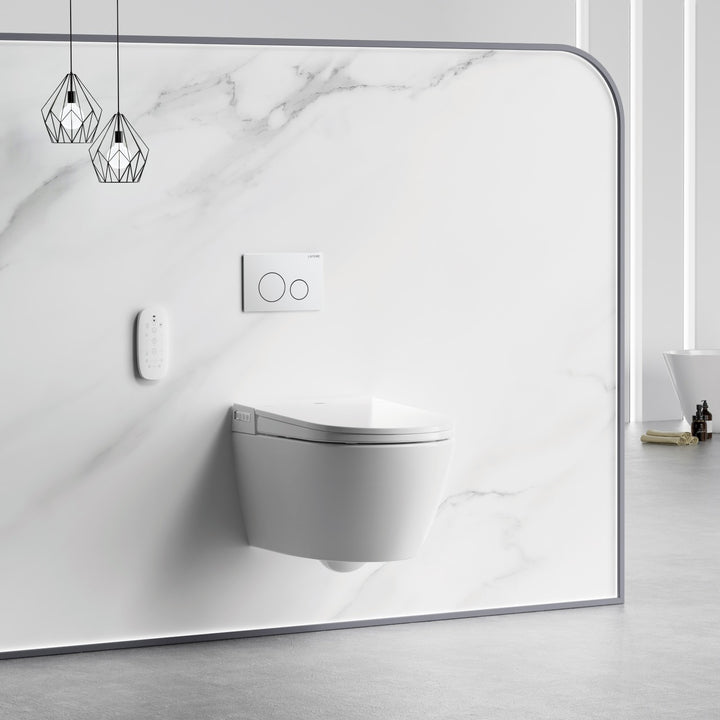 Lafeme Sesto Rimless Wall Hung Smart Toilet - Design 10