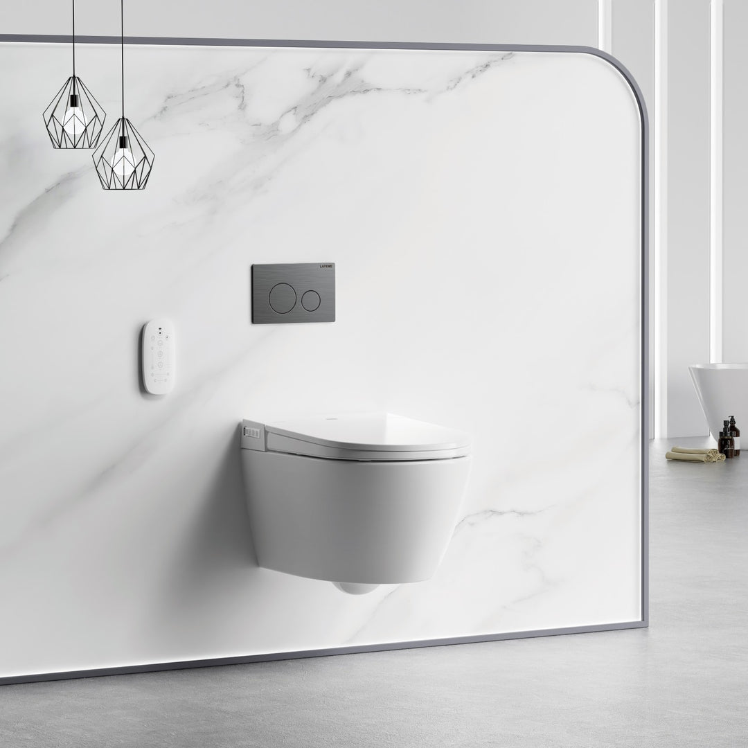 Lafeme Sesto Rimless Wall Hung Smart Toilet - Design 10