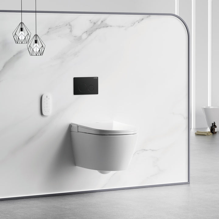 Lafeme Sesto Rimless Wall Hung Smart Toilet - Design 10