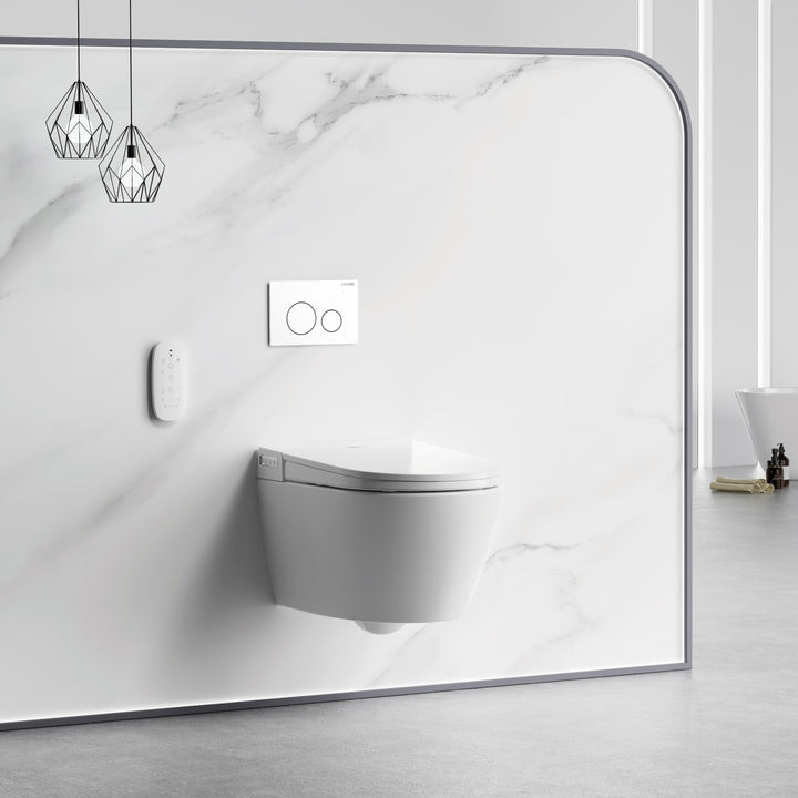 Lafeme Sesto Rimless Wall Hung Smart Toilet - Design 10