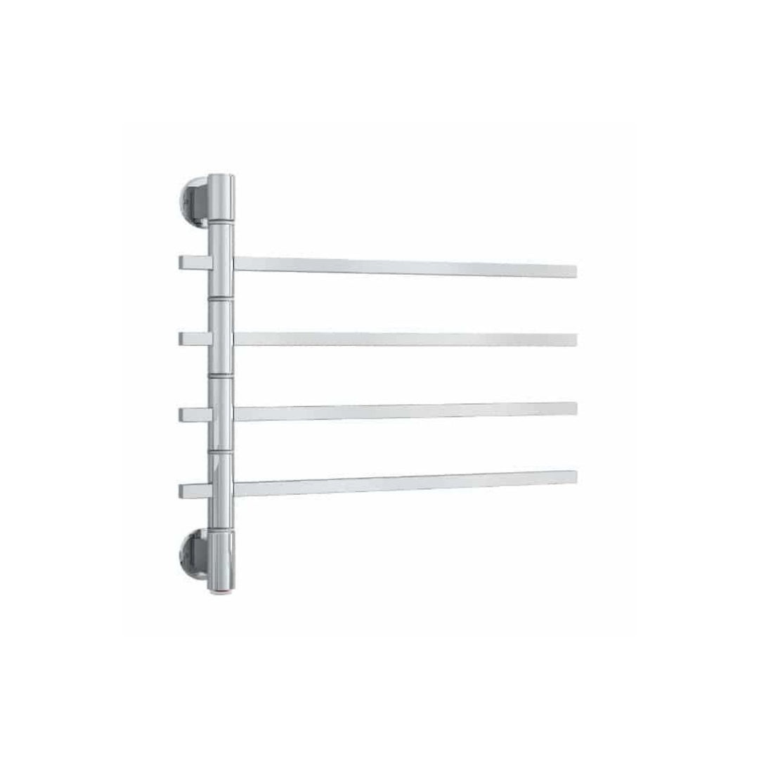 Thermorail Straight Square 4 Bar Swivel Heated Towel Ladder 600m x 540mm