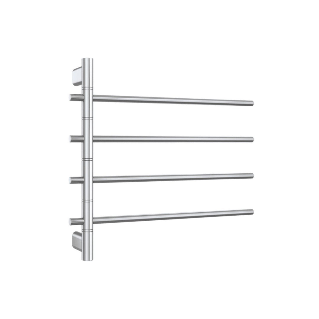 Thermorail Straight Round 4 Bar Swivel Heated Towel Ladder 595m x 540mm