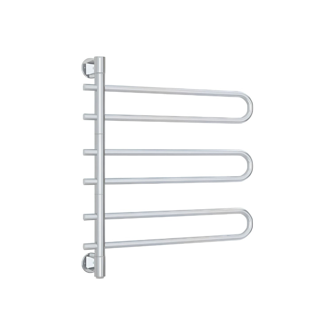 Thermorail Straight Round 6 Bar Swivel Heated Towel Ladder 675mm x 740mm