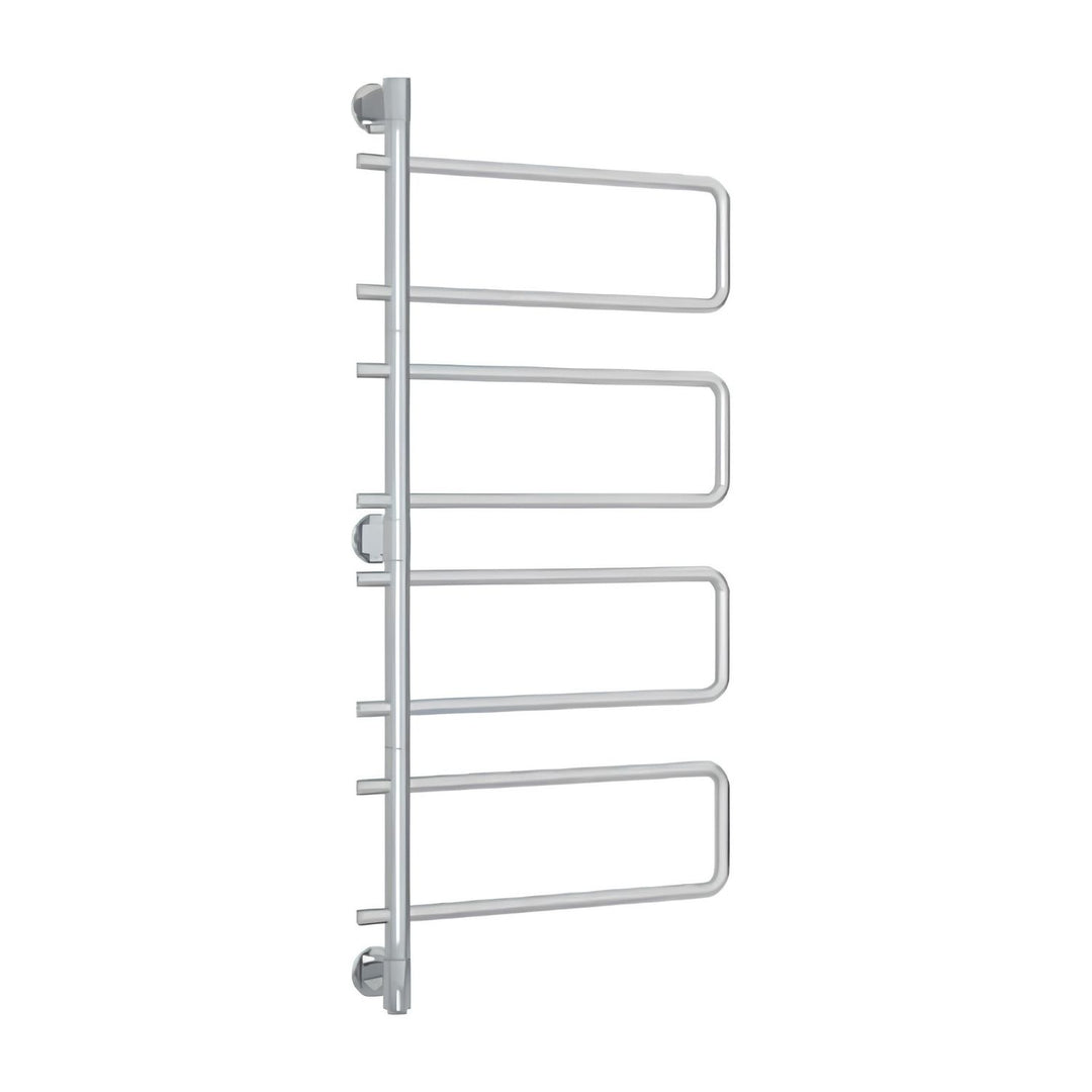 Thermorail Straight Round 8 Bar Swivel Heated Towel Ladder 570mm x 1260mm