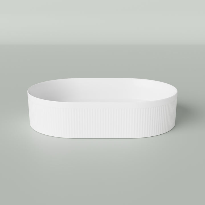Marquis Stadia Fluted Above Counter Ceramic Basin