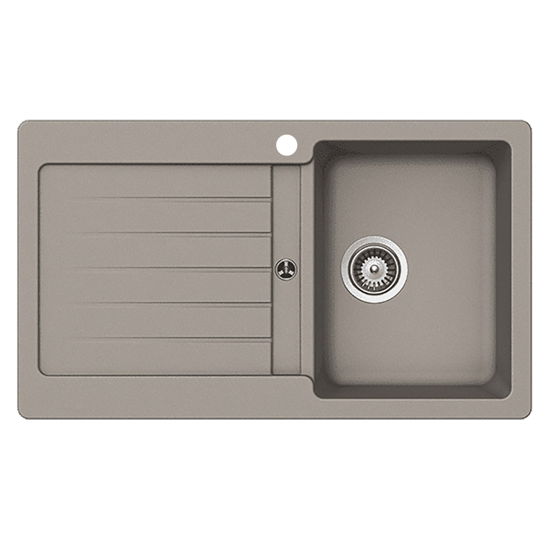 Schock Typos D100 1TH Right Hand Single Bowl Sink - Design 10