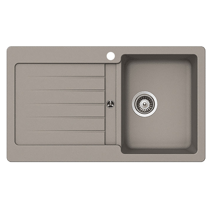 Schock Typos D100 1TH Right Hand Single Bowl Sink - Design 10