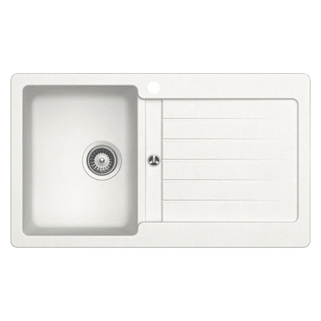 Schock Typos D100 1TH Left Hand Single Bowl Sink - Design 10